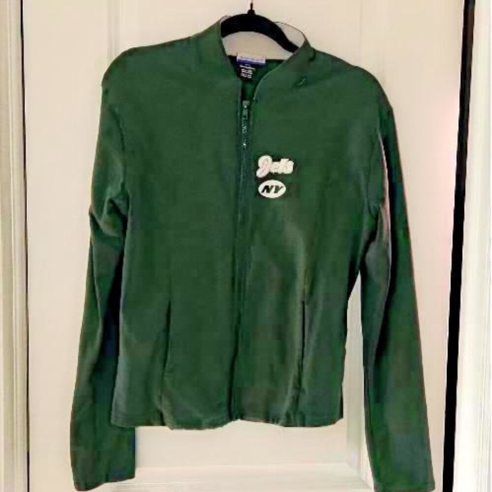 Reebok NY Jets vintage women's green full-zip jacket